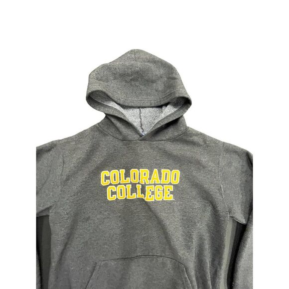 Y2K Colorado College Gray Pullover Sweatshirt Hoodie Sz Small University NCAA - Picture 3 of 4